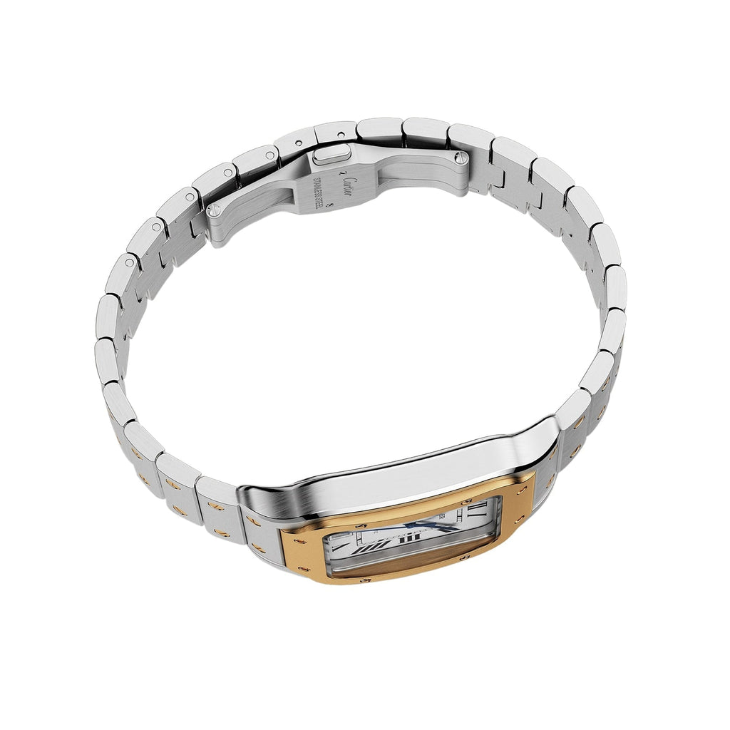Santos de Cartier Large Model | 40mm, Two-Tone Steel & 18K Yellow Gold, Silver Dial
