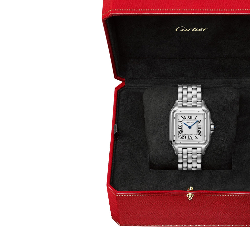 Panthère de Cartier Large Model | 31mm, Steel, White Dial