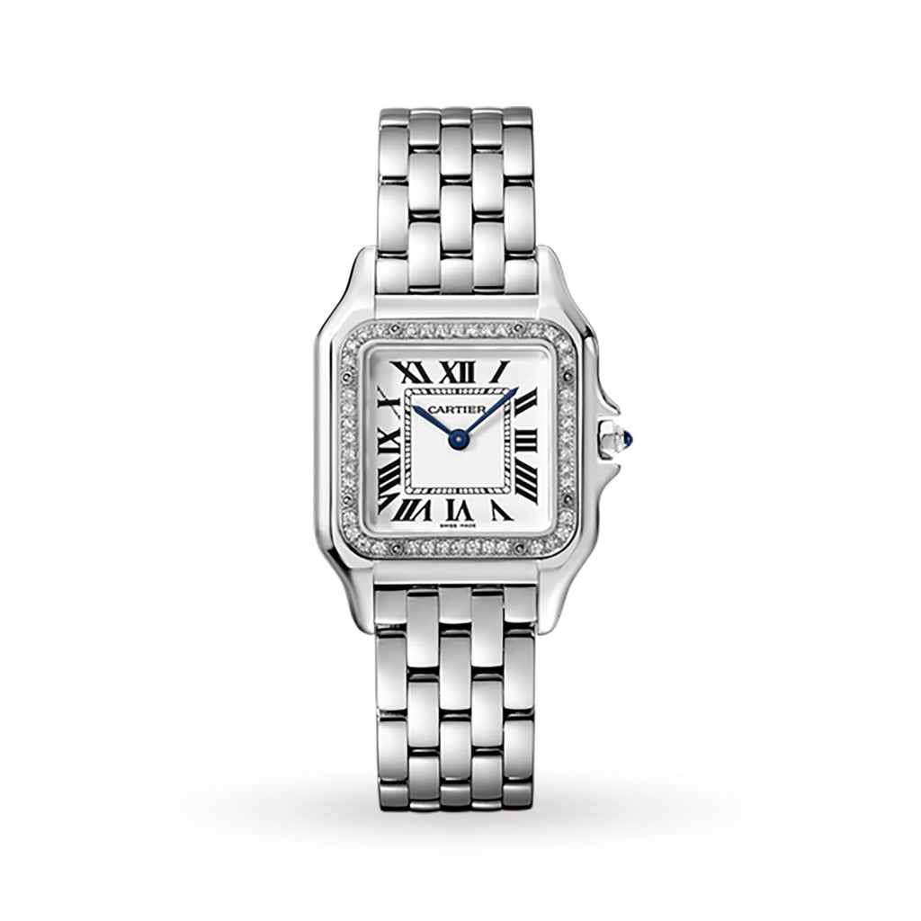 Panthère de Cartier Medium Model | 27mm, Steel, Silver Dial, Ref. W4PN0018