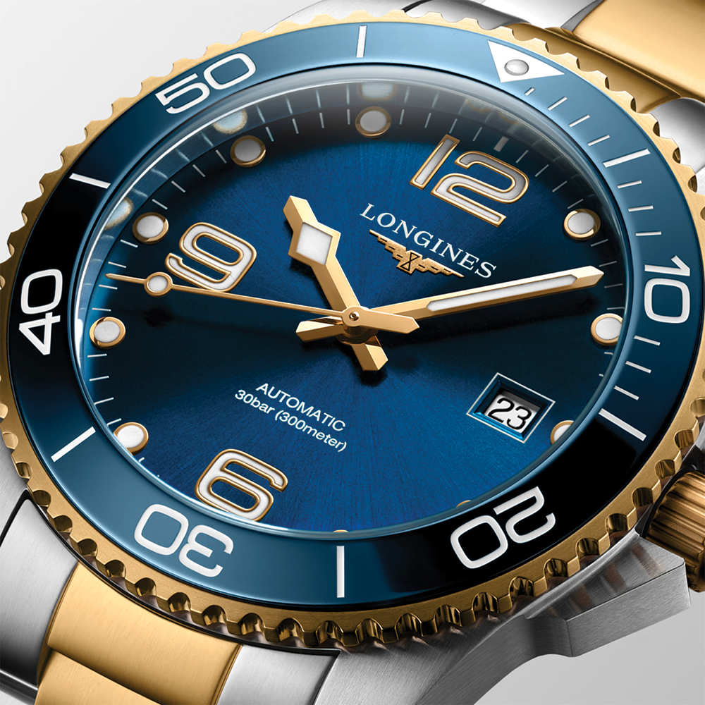 longines HydroConquest Two-Tone 41mm - Blue on Bracelet