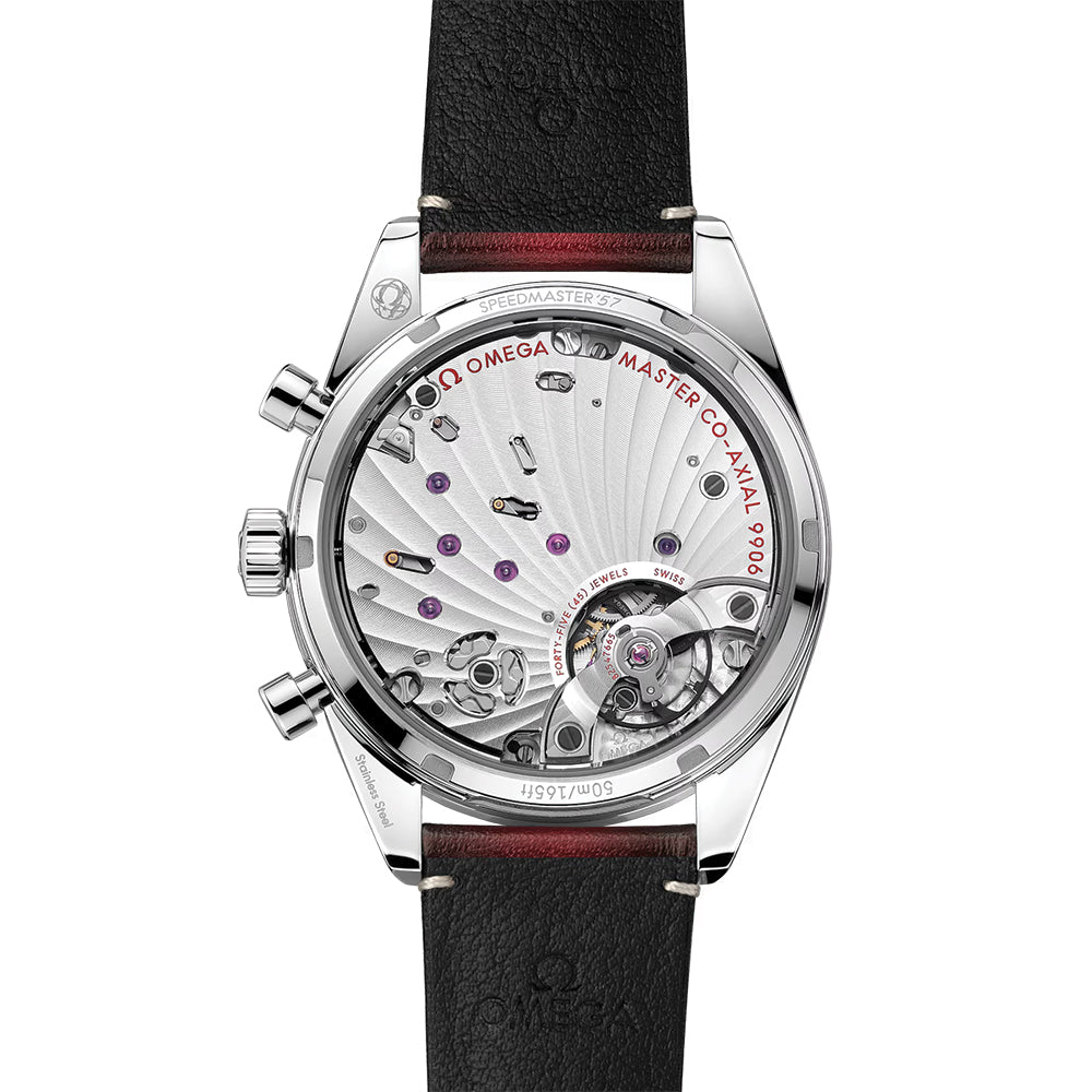 OMEGA Speedmaster '57 40.5mm - Red on Leather Strap