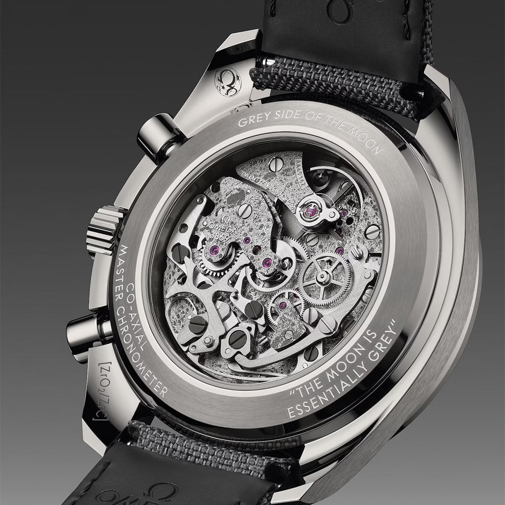 OMEGA Speedmaster Grey Side of the Moon Grey Ceramic 44.25mm - Grey on Fabric Strap