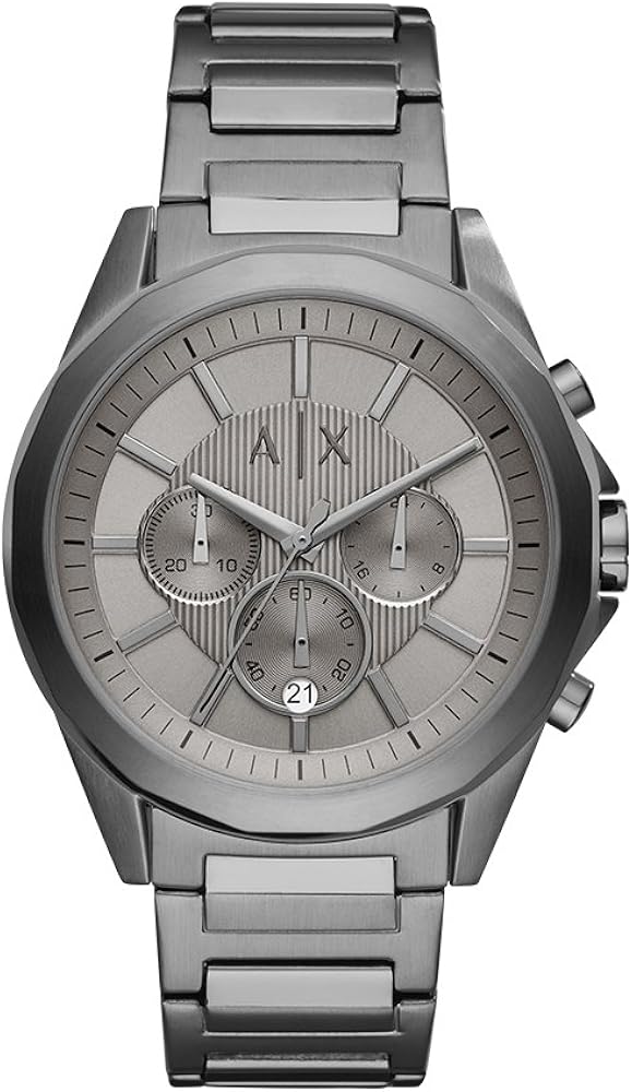 Armani Exchange Drexler AX2603 Men's Chronograph Watch – Grey Dial with Stainless Steel Bracelet