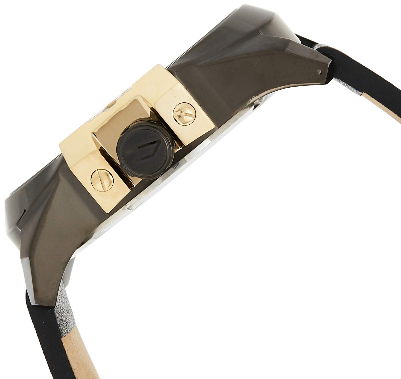 Diesel DZ7377 Uber Chief Two-Hand Men's Watch – Black Dial & Black Leather Strap