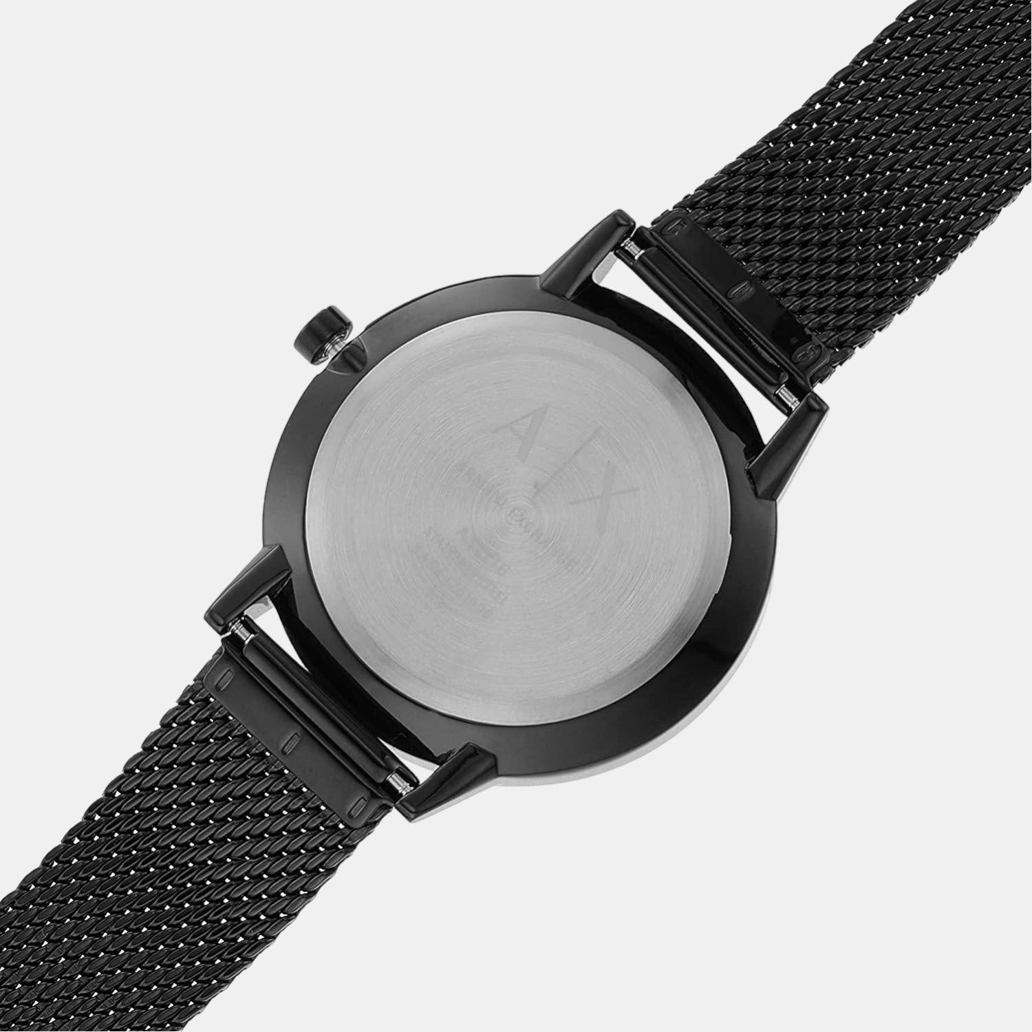 Armani Exchange Cayde AX2716 Men's Chronograph – Black Dial with Black Mesh Stainless Steel Strap