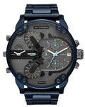 Diesel DZ7414 Daddy 2.0 Chronograph Men's Watch – Grey Dial & Blue Stainless Steel Strap