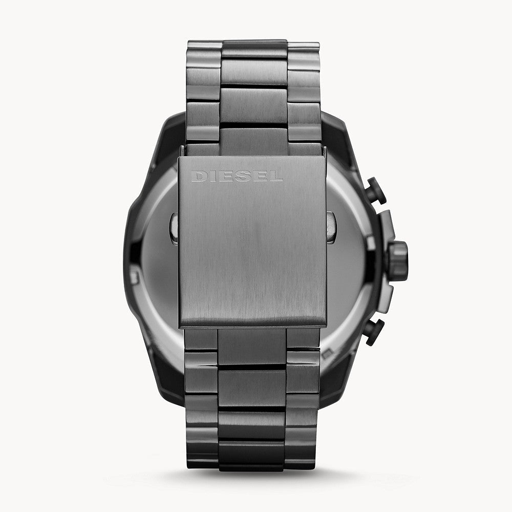 Diesel DZ4282 Mega Chief Chronograph Men's Watch – Grey Dial & Grey Stainless Steel Strap