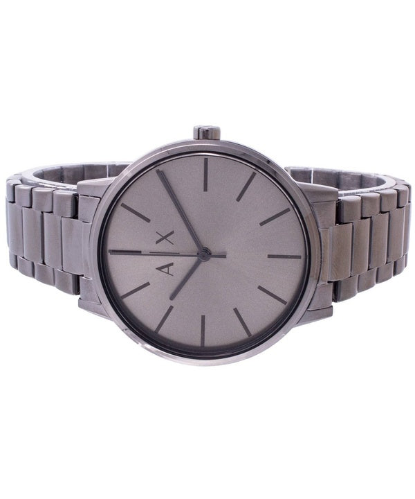 Armani Exchange Cayde AX2722 Men's Analog Watch – Grey Dial with Matching Grey Stainless Steel Strap