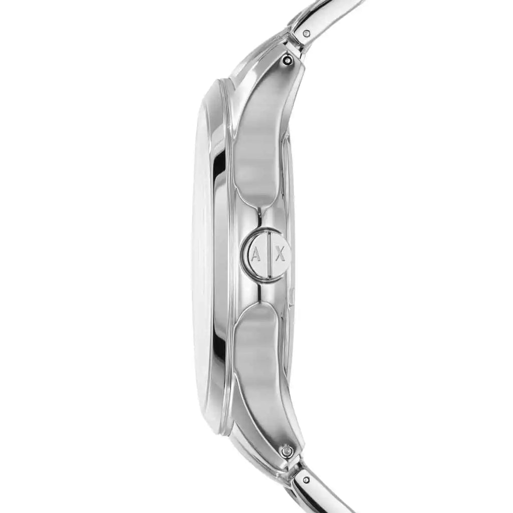 Armani Exchange Hampton AX2132 Men's Chronograph – Blue Dial with Silver Stainless Steel Bracelet