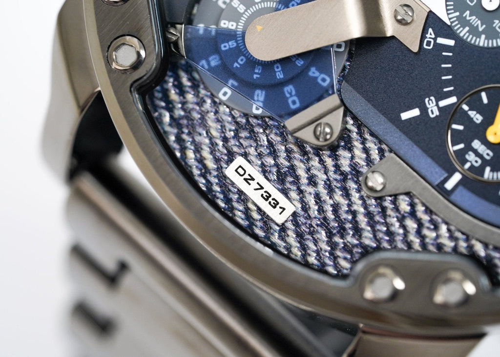 Diesel DZ7331 Big Daddy 2.0 Chronograph Men's Watch – Blue Dial & Grey Stainless Steel Strap