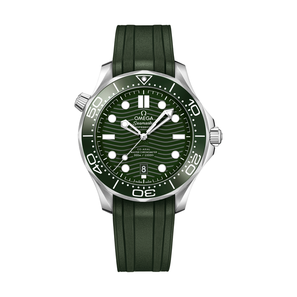 OMEGA Seamaster Diver 300M 42mm - Green on Rubber Strap