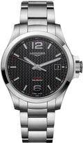 Longines Conquest V.H.P. Black Carbon Dial Men's Watch L3.716.4.66.6