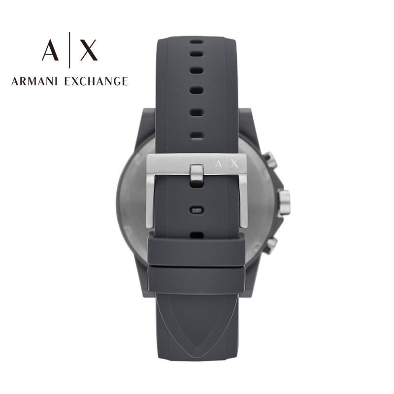 Armani Exchange Outerbanks AX7123 Men's Chronograph Watch – Grey Dial with Grey Silicone Strap