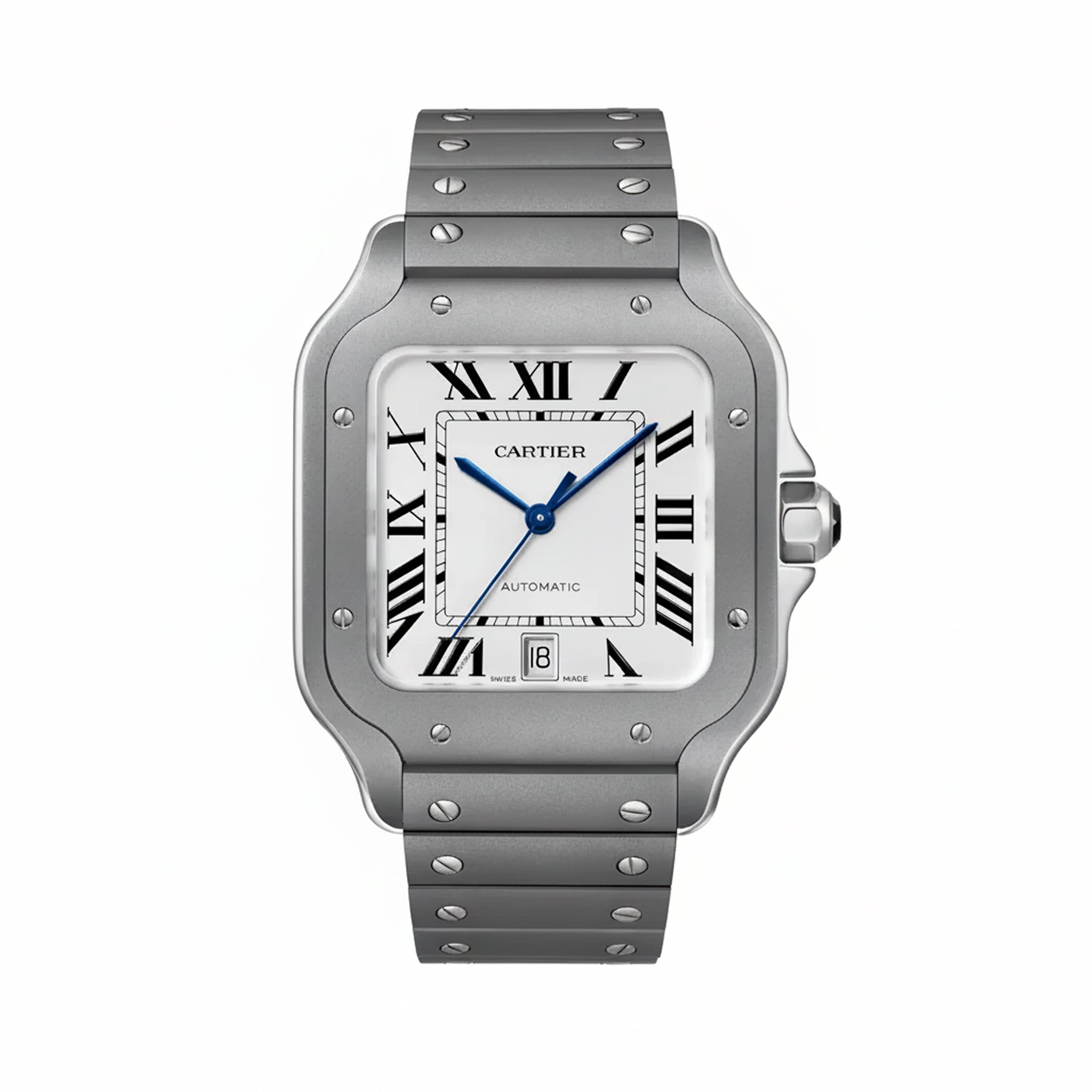 Santos De Cartier Large Model | Titanium, White Dial